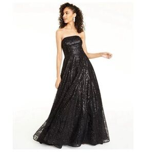 Black Sequin Formal Gown - Say Yes To The Dress Collection - Size 11/12
